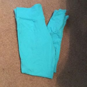 Beautiful blue Brazilian butt push up leggings